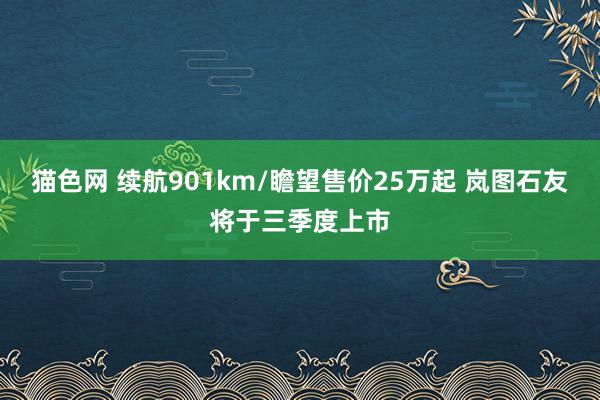 猫色网 续航901km/瞻望售价25万起 岚图石友将于三季度上市