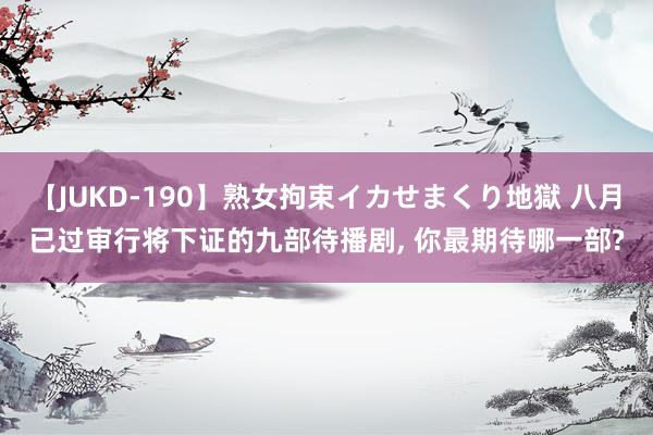 【JUKD-190】熟女拘束イカせまくり地獄 八月已过审行将下证的九部待播剧, 你最期待哪一部?